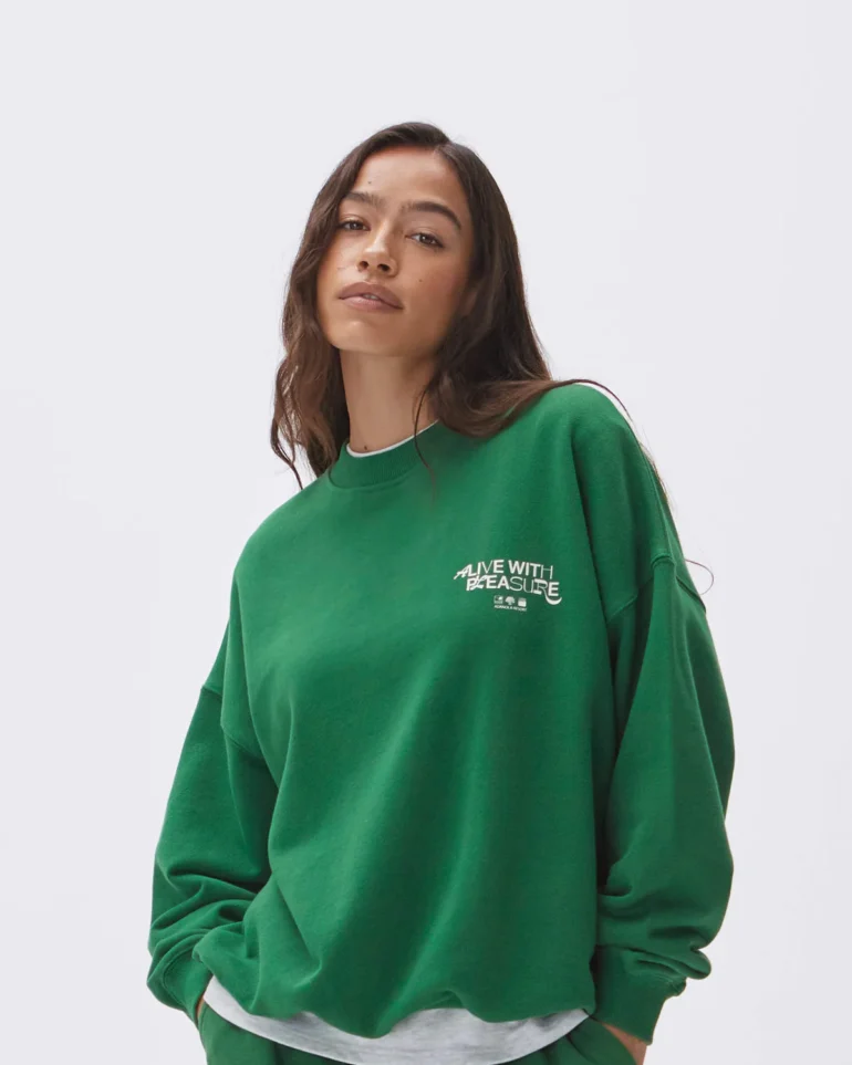 Emerald Sports Oversized Green Sweatshirt